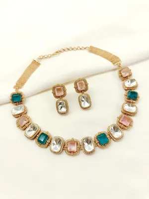 Abhikhya P&G Kundan Choker Set