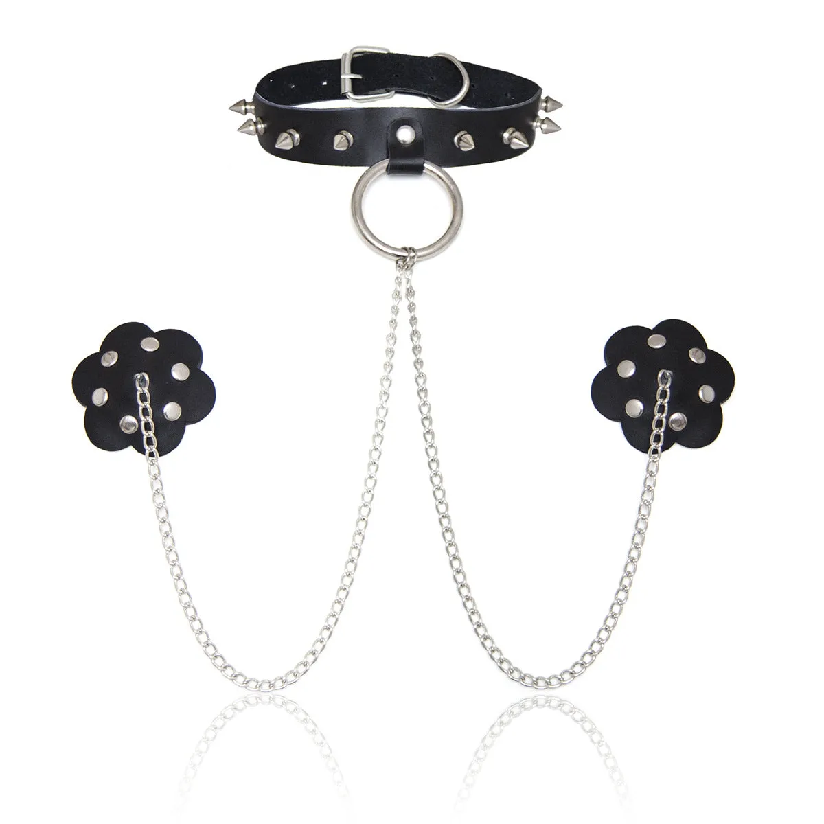 Chain Reaction Spiked Choker Set