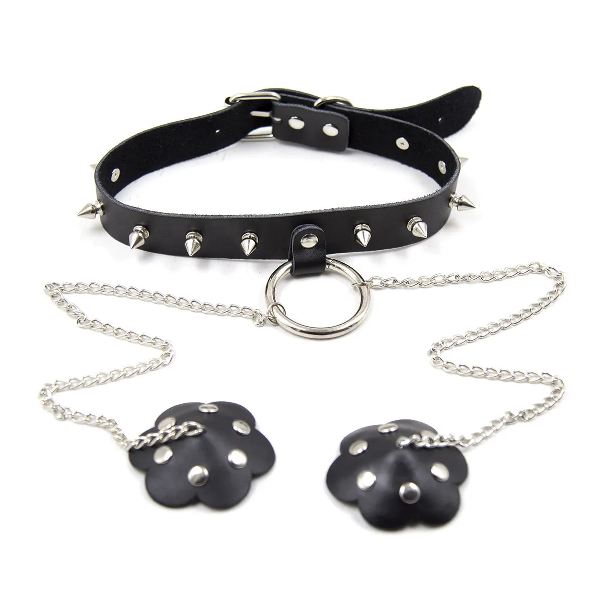Chain Reaction Spiked Choker Set