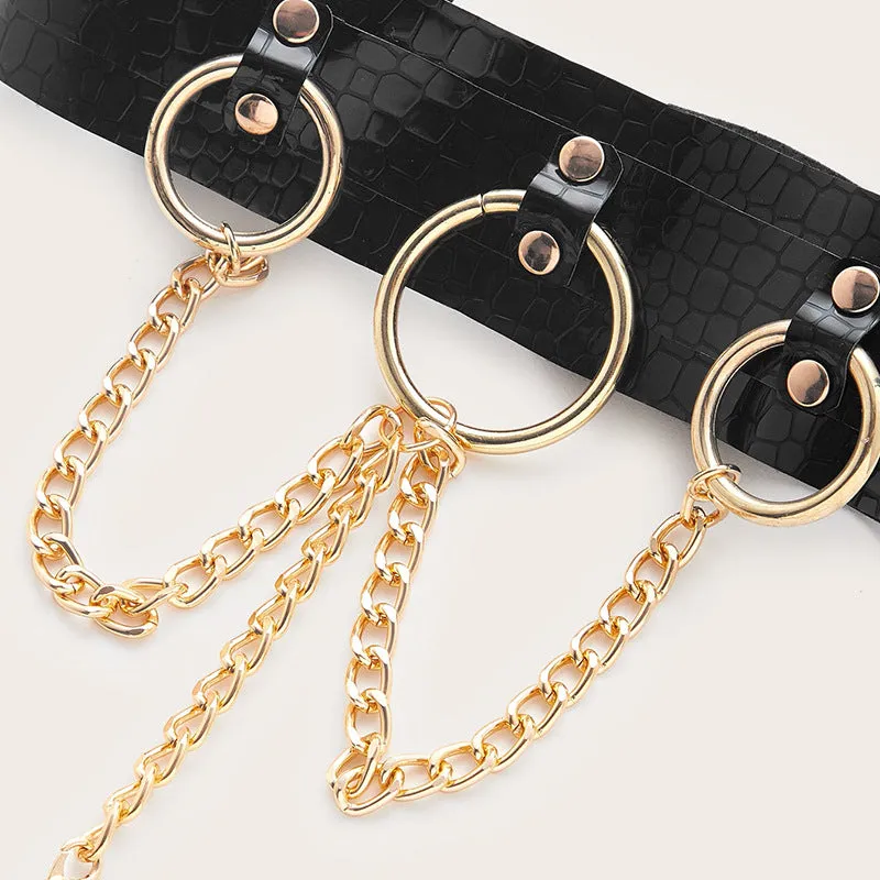 Gilded Allure Nipple Pasties & Gold Chain Collar