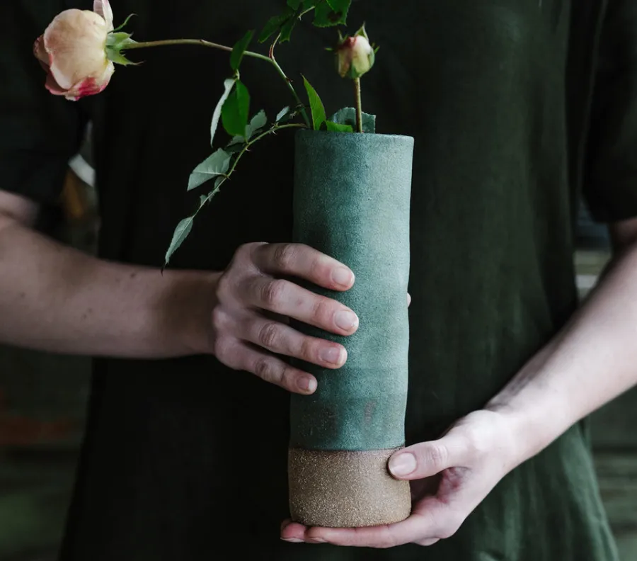 Jadeite Ceramic Vase