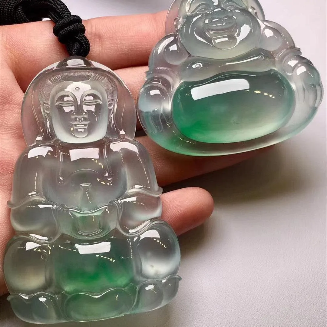Men's And Women's Fashion High Ice Jadeite Pendant Necklace