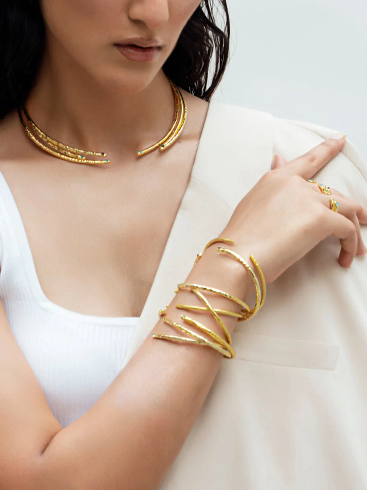 MOKUZAI Empress Choker Peridot