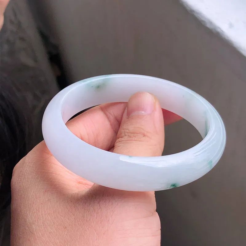 Natural Jade Bangle Jadeite Bangle Internal Diameter 57.1mm NBE080