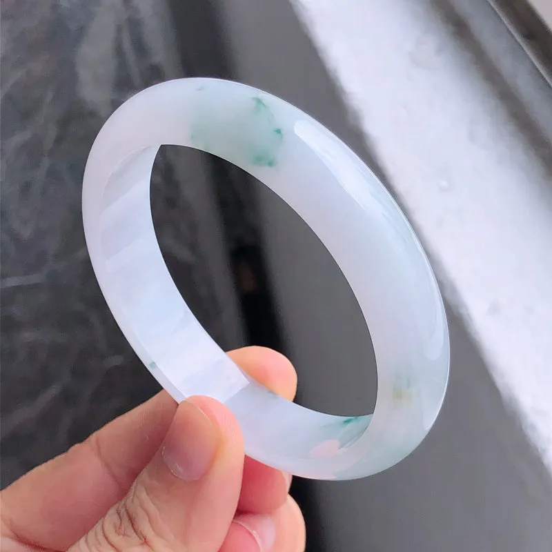 Natural Jade Bangle Jadeite Bangle Internal Diameter 57.1mm NBE080