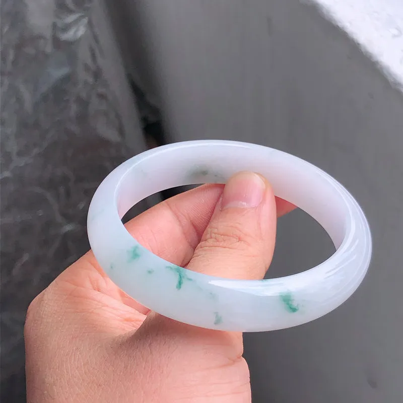 Natural Jade Bangle Jadeite Bangle Internal Diameter 57.1mm NBE080