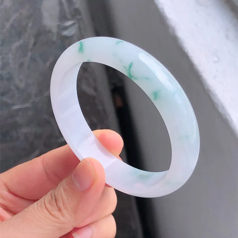 Natural Jade Bangle Jadeite Bangle Internal Diameter 57.1mm NBE080