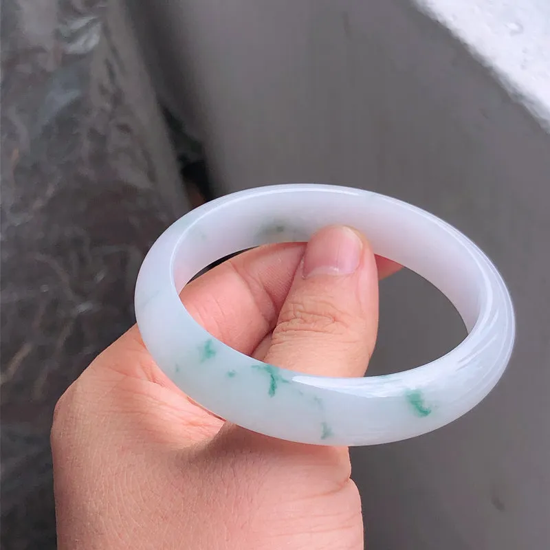 Natural Jade Bangle Jadeite Bangle Internal Diameter 57.1mm NBE080