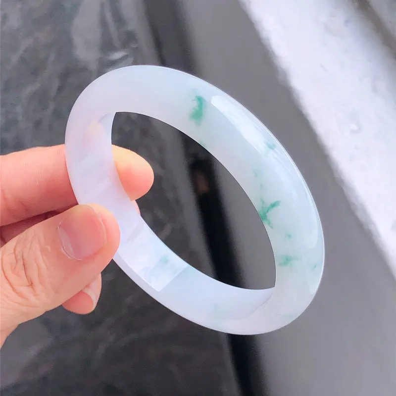 Natural Jade Bangle Jadeite Bangle Internal Diameter 57.1mm NBE080