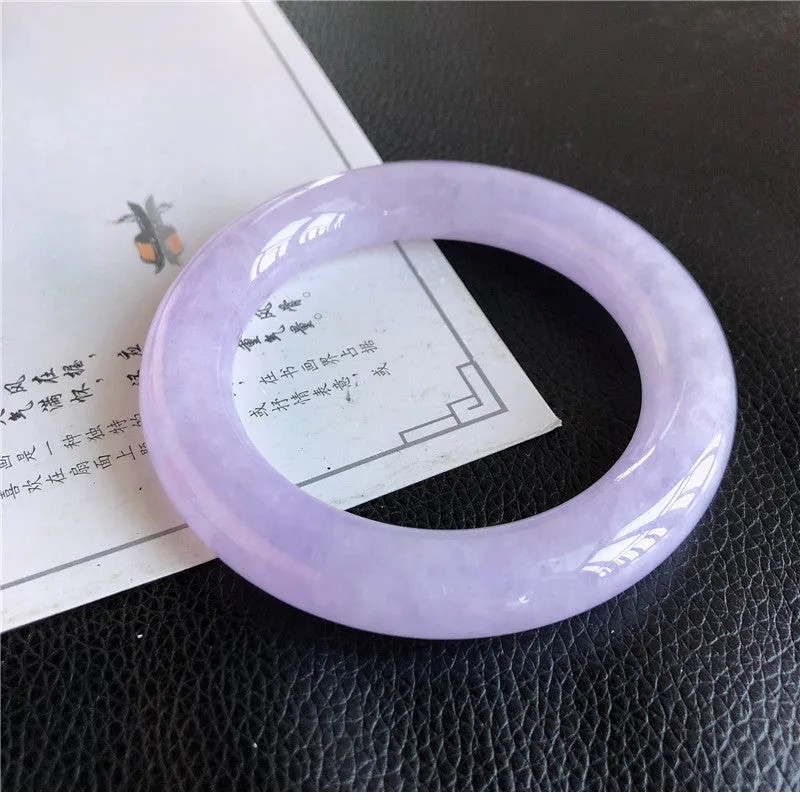Natural Jade Bangle Jadeite Bangle Internal Diameter 58.2mm 01604