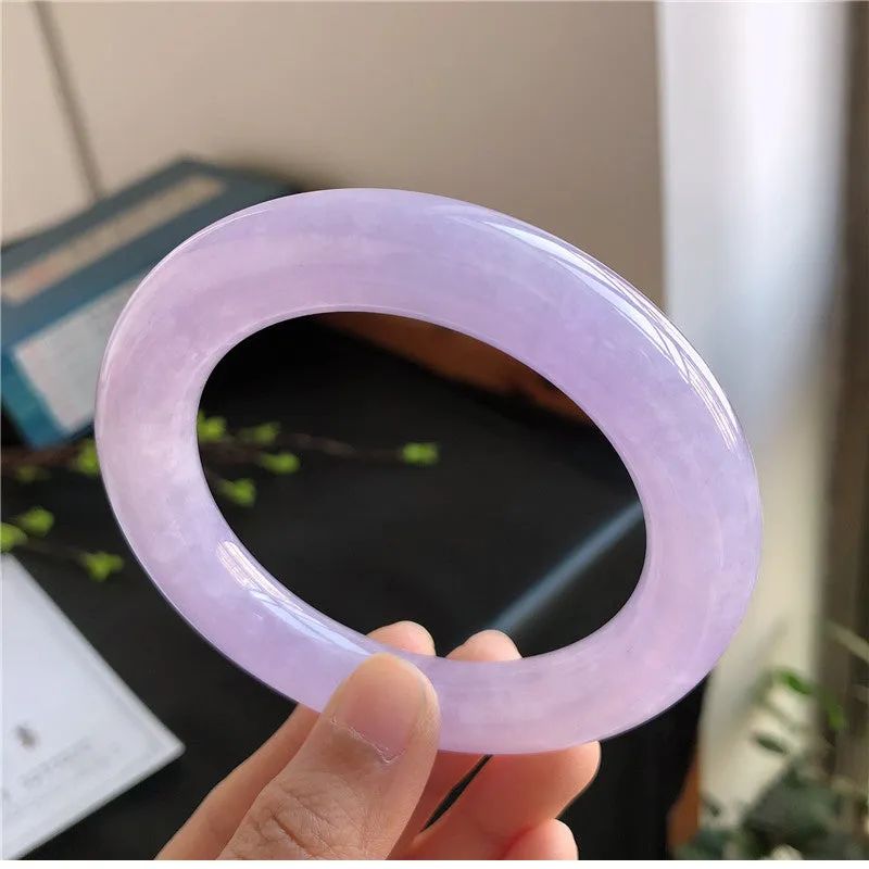 Natural Jade Bangle Jadeite Bangle Internal Diameter 58.2mm 01604