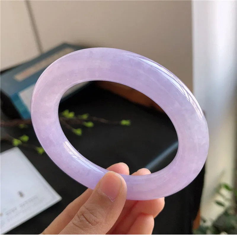 Natural Jade Bangle Jadeite Bangle Internal Diameter 58.2mm 01604