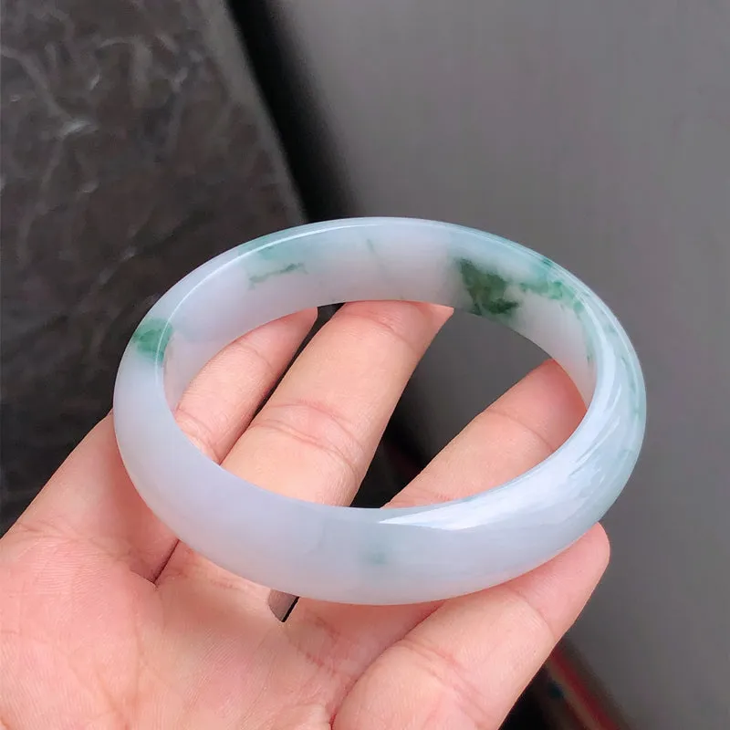 Natural Jade Bangle Jadeite Bangle Internal Diameter 58.6mm NBE079