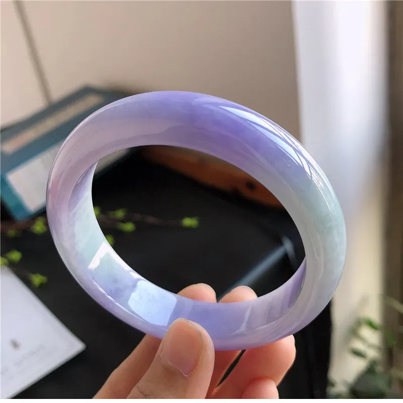 Natural Jade Bangle Jadeite Bangle Internal Diameter 58mm 01660