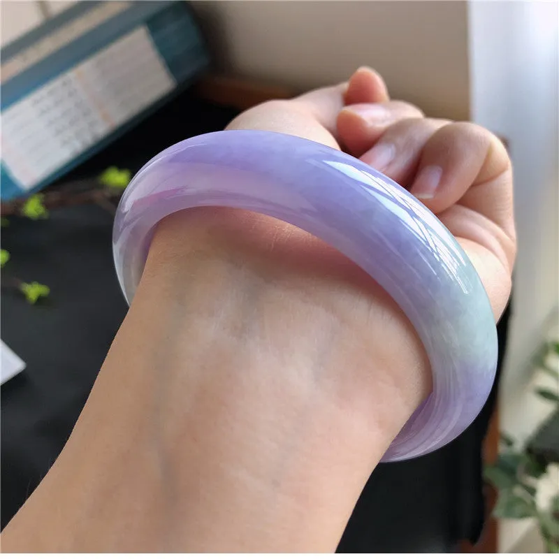 Natural Jade Bangle Jadeite Bangle Internal Diameter 58mm 01660