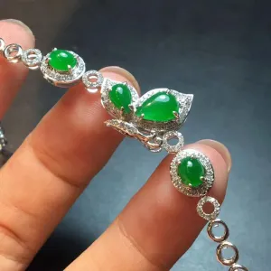 Natural Jade Bracelet Jadeite Bracelet NBT09