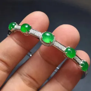 Natural Jade Bracelet Jadeite Bracelet NBT14