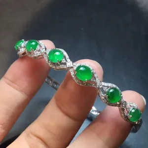 Natural Jade Bracelet Jadeite Bracelet NBT18