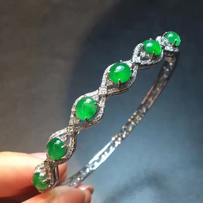 Natural Jade Bracelet Jadeite Bracelet NBT18
