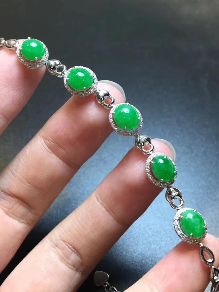 Natural Jade Bracelet Jadeite Bracelet NBT51