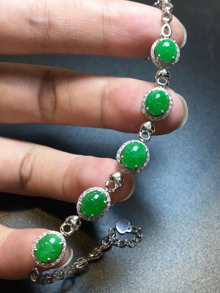 Natural Jade Bracelet Jadeite Bracelet NBT51