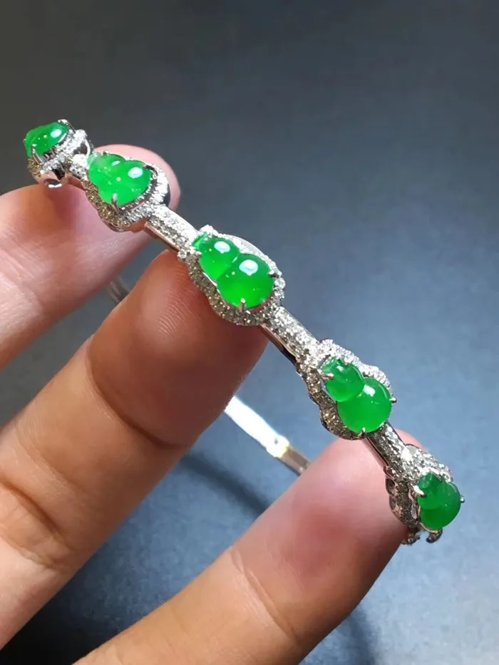 Natural Jade Bracelet Jadeite Bracelet NBT65