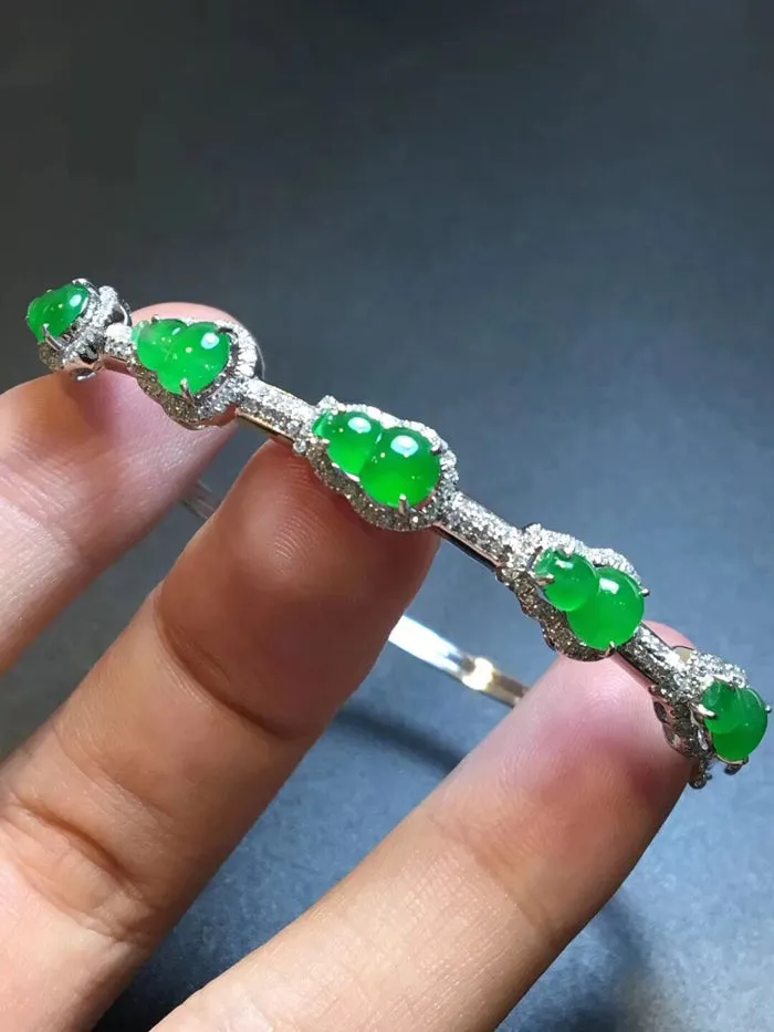 Natural Jade Bracelet Jadeite Bracelet NBT65