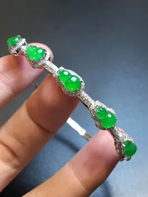Natural Jade Bracelet Jadeite Bracelet NBT65