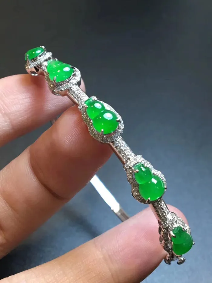 Natural Jade Bracelet Jadeite Bracelet NBT65