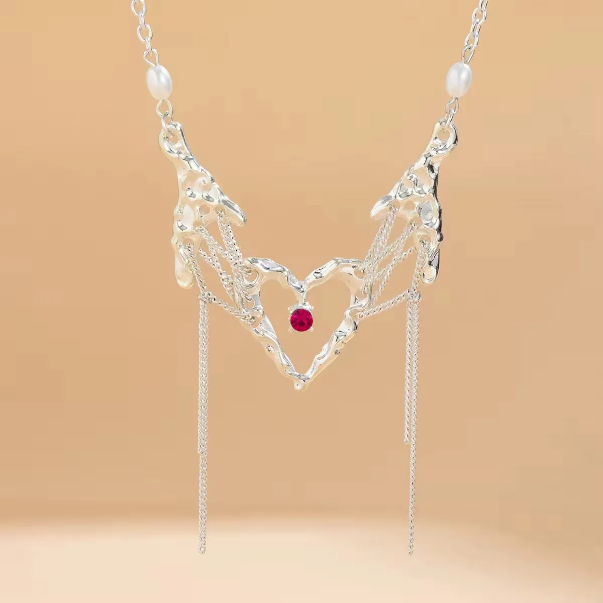 Raven's Heart Choker Cosplay Necklace