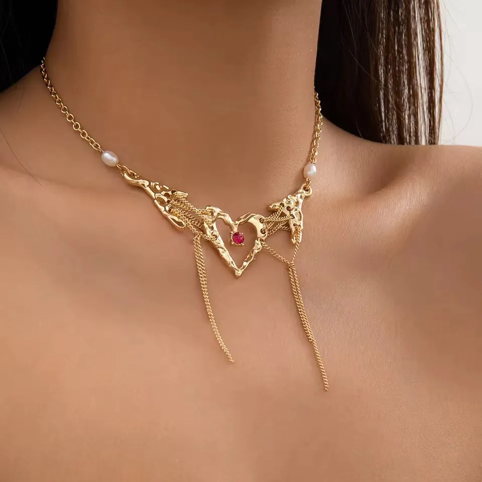 Raven's Heart Choker Cosplay Necklace