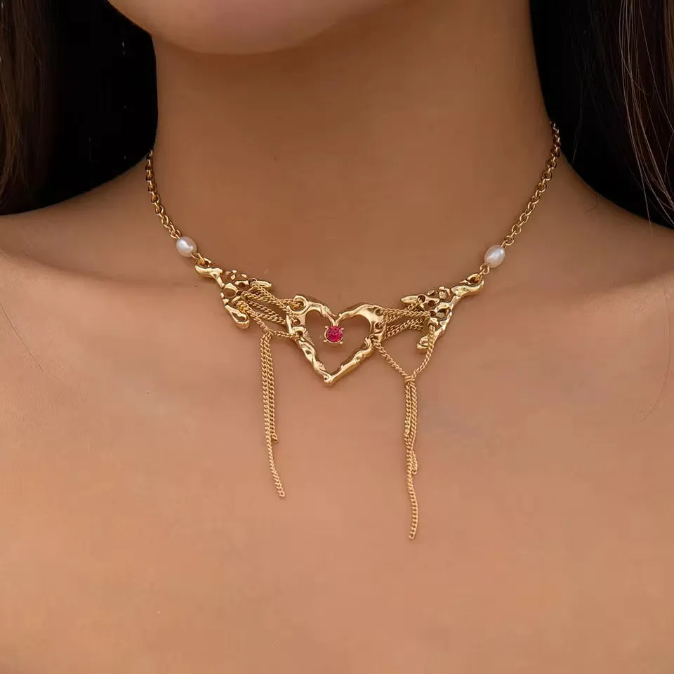 Raven's Heart Choker Cosplay Necklace